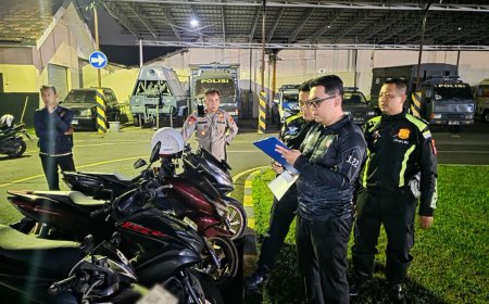 Polres Mojokerto Kota Amankan 80 Pemuda Konvoi,1 orang Kedapatan Bawa Sajam